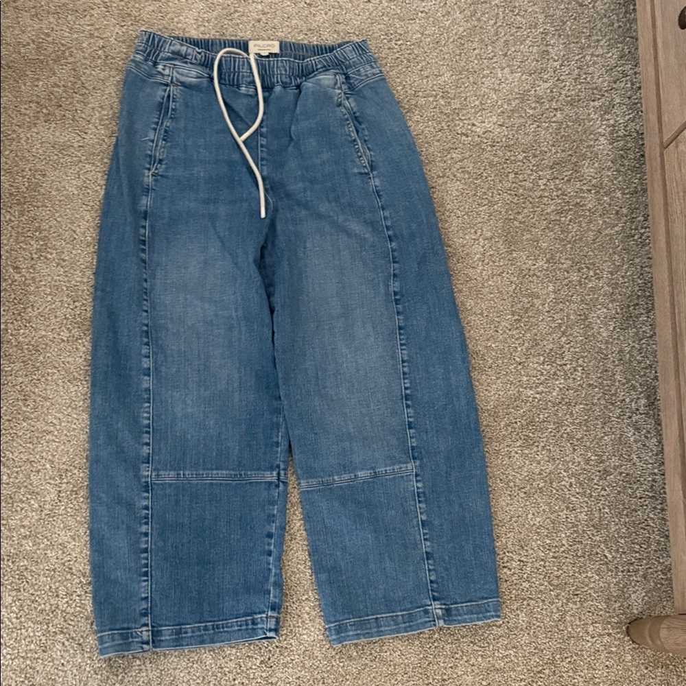Pilcro Blue Ankle & Cropped Jeans